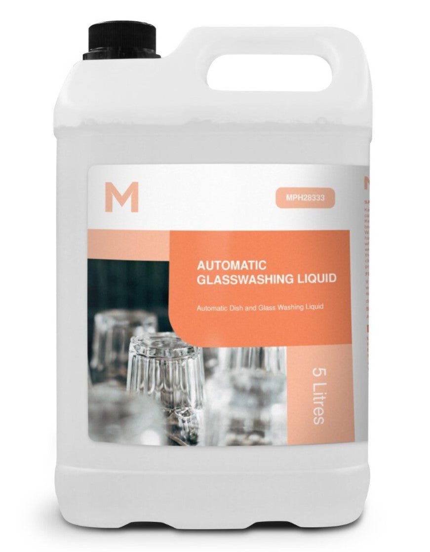 Automatic Glasswashing Liquid - Clear, 5L Refill Bottle - Essential Supplies - Kitchen Care