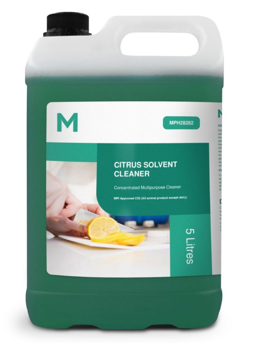 Citrus Solvent Cleaner - Clear, 5L Refill Bottle - Essential Supplies - Heavy Duty Surface Care