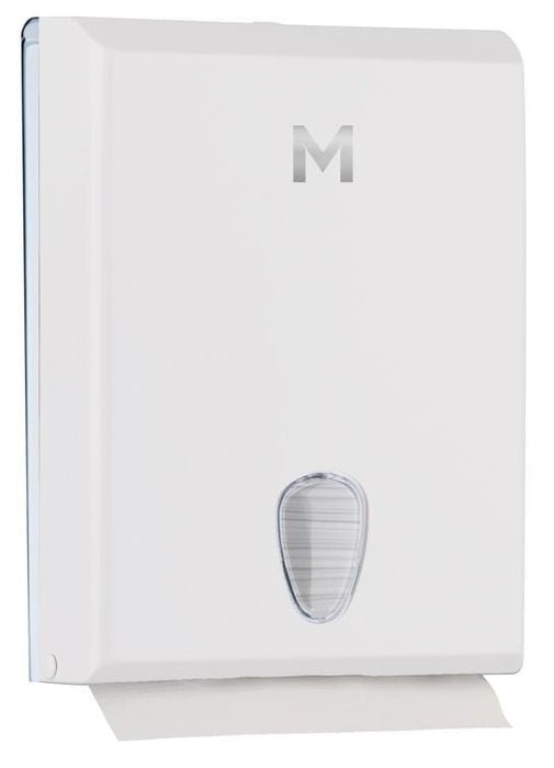 Compact Towel Dispenser - White, 600 Sheet Capacity - 1 Dispenser - Essential Supplies - Folded Towel Dispensers