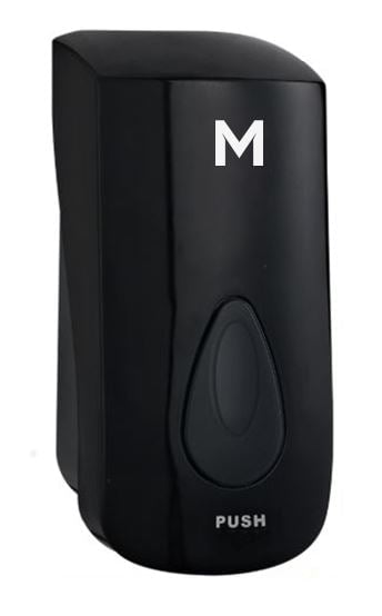 Foaming Wall Dispenser - Black, 1000ml Capacity - 1 Dispenser + Includes Empty Cartridge - Essential Supplies - Foaming Wall Dispensers