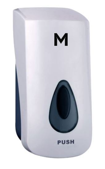Foaming Wall Dispenser - White, 1000ml Capacity - 1 Dispenser + Includes Empty Cartridge - Essential Supplies - Foaming Wall Dispensers