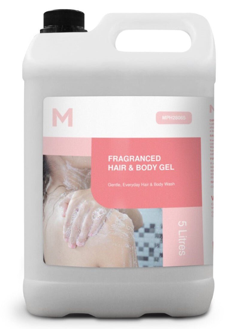 Fragranced Hair & Body Gel - White, 5L Refill Bottle - Essential Supplies - Hair & Body Care