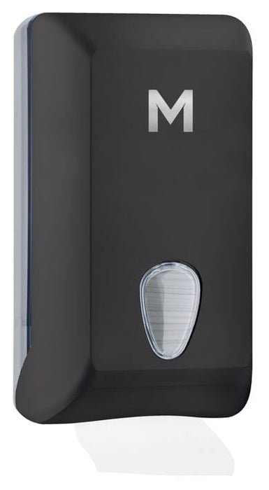 Half Slimfold Towel Dispenser - Black, 400 Sheet Capacity - 1 Dispenser - Essential Supplies - Folded Towel Dispensers