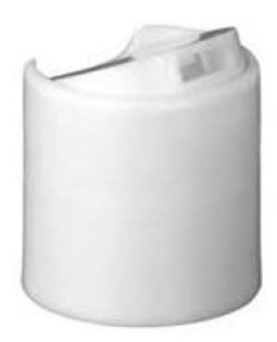 Household Disc Top Cap - White, 28/410 Neck - Essential Supplies - Household Bottles & Triggers