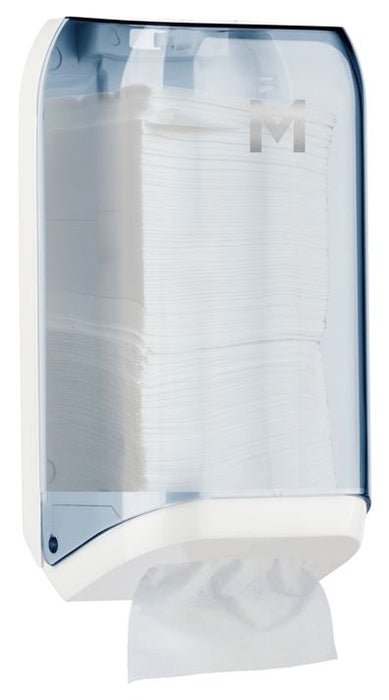 Interleave Toilet Tissue Dispenser - Transparent, 700 Sheet Capacity - 1 Dispenser - Essential Supplies - Toilet Tissue Dispensers