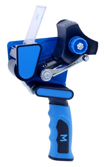 Low Noise Tape Dispenser - Blue/Black, 76mm Core / 48mm Wide - 1 Dispenser - Essential Supplies - Tape Dispensers