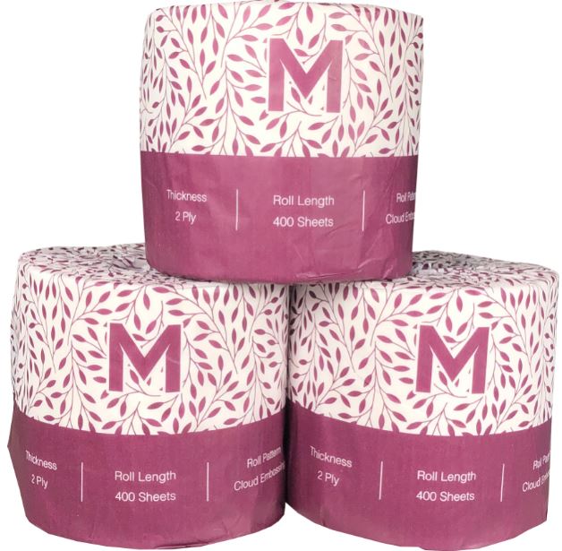 Luxury Wrapped Toilet Tissue Boxed - White, 2 Ply, 400 Sheets, FSC Mix® - 48 Rolls - Essential Supplies - Household Toilet Tissue