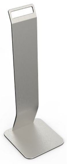 Metal Table Stand - Silver, 180mm x 160mm x 500mm - 1 Stand - Essential Supplies - Wall Dispensers