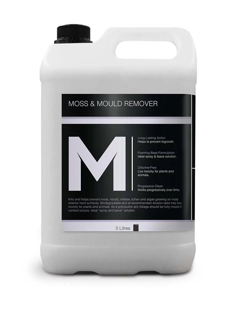 Moss & Mould Remover - Clear, 5L Refill Bottle - Essential Supplies - Exterior Care