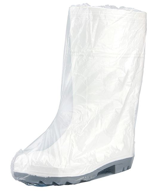 Polyethylene Boot Covers - Clear, 510mm x 70mu - 250 Pieces - Essential Supplies - Foot Protection