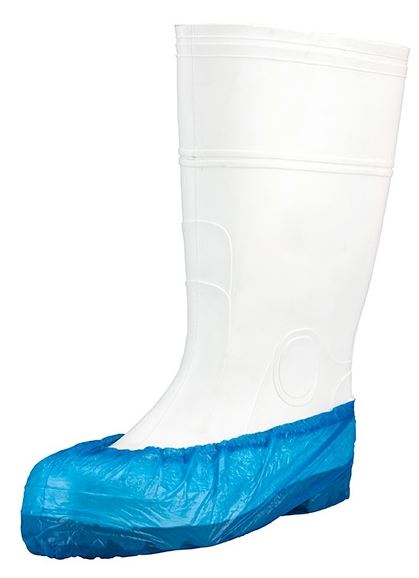 Polyethylene Shoe Covers - Blue, 200mm x 400mm, 3.5g - 1600 Pieces - Essential Supplies - Foot Protection