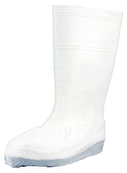 Polyethylene Shoe Covers - White, 200mm x 400mm, 3.5g - 1600 Pieces - Essential Supplies - Foot Protection