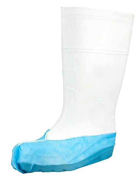 Polypropylene Shoe Covers - Blue, 200mm x 400mm, 25gsm - 600 Pieces - Essential Supplies - Foot Protection