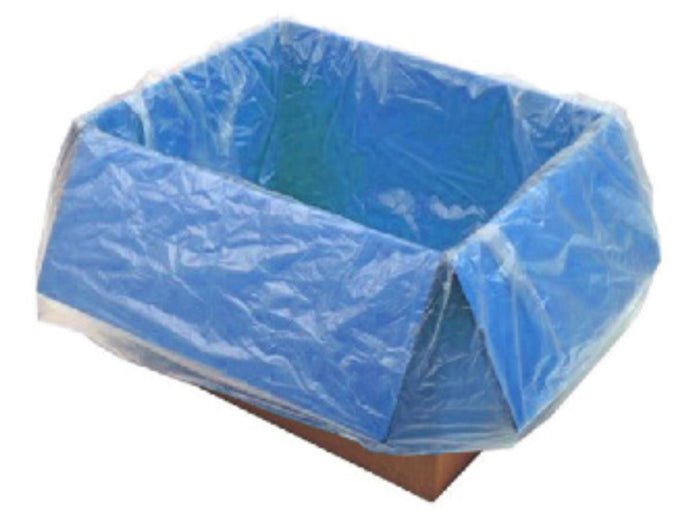 POR Gusseted Polyethylene Bag - Blue, 650mm x 350mm x 650mm x 30mu - 500 Pieces - Essential Supplies - Polyethylene Bags