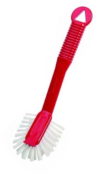 Radial Dish Brush - Red, Front Scraper - Essential Supplies - Kitchen Brushes