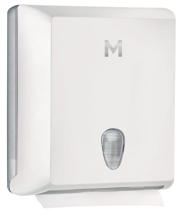 Regular Slimfold Dispenser - White, 450 Sheet Capacity - 1 Dispenser - Essential Supplies - Folded Towel Dispensers