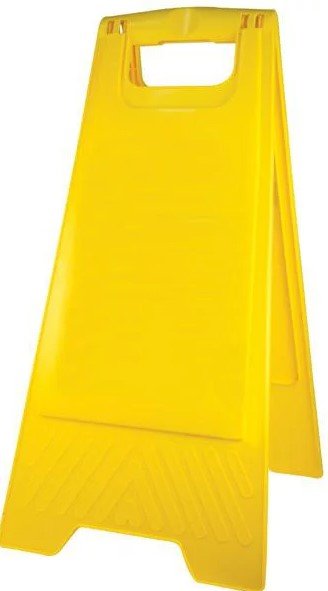 Safety Sign Blank - Yellow, 290mm x 660mm - Essential Supplies - Cleaning Signs