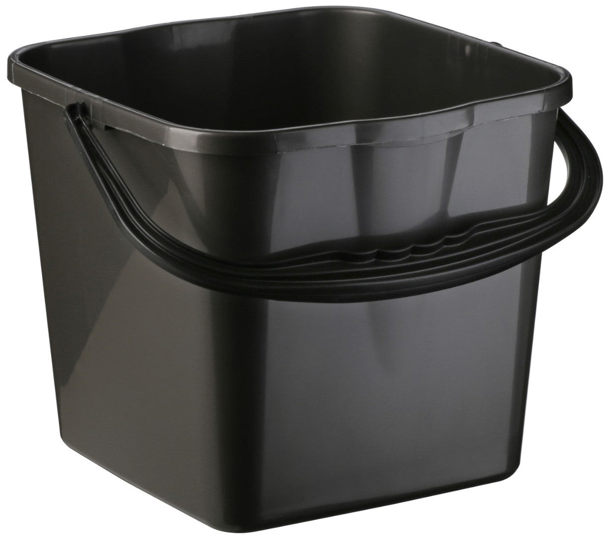 Squre Bucket Square Bucket - Black, 12L Capacity | Essential Supplies