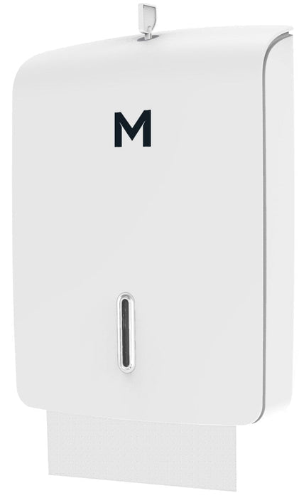 Tall Slimfold Towel Dispenser - White, 600 Sheet Capacity - 1 Dispenser - Essential Supplies - Folded Towel Dispensers